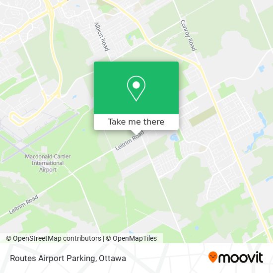 Routes Airport Parking map
