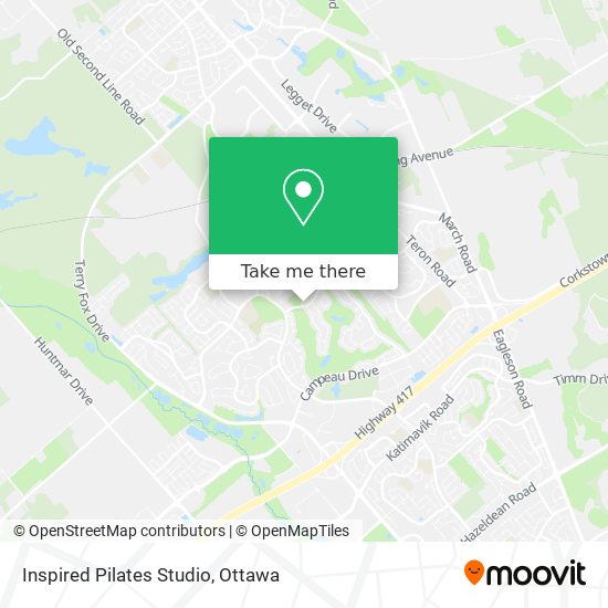 Inspired Pilates Studio map