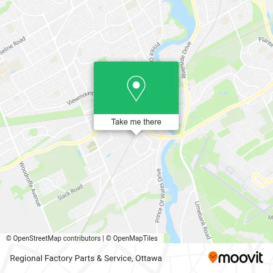 Regional Factory Parts & Service map