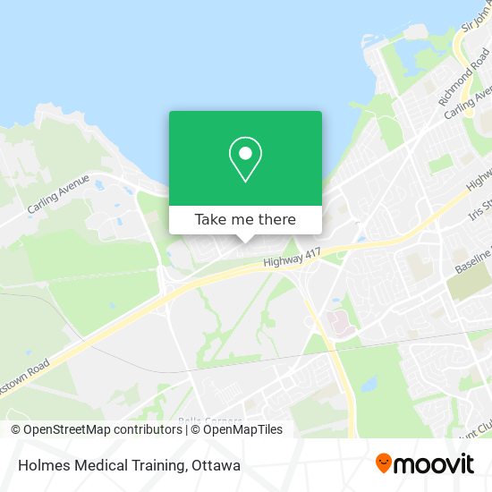 Holmes Medical Training map