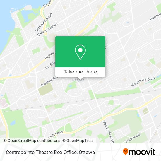 Centrepointe Theatre Box Office plan