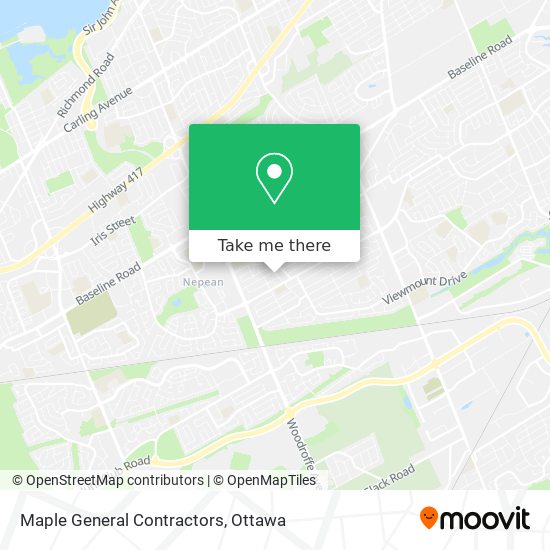 Maple General Contractors map