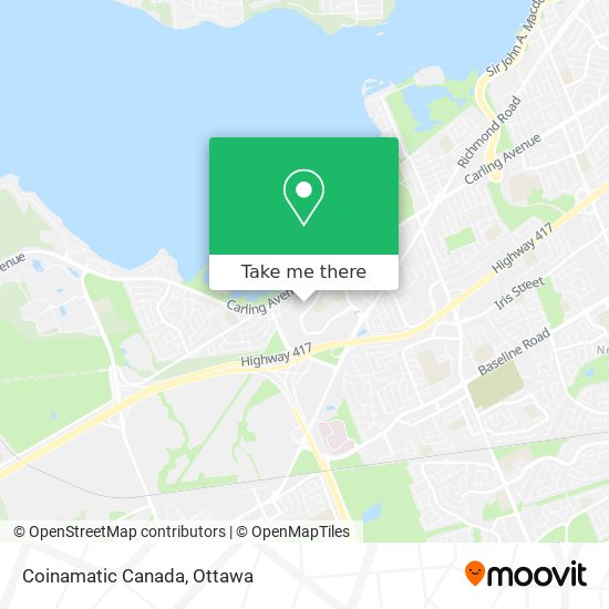 Coinamatic Canada map