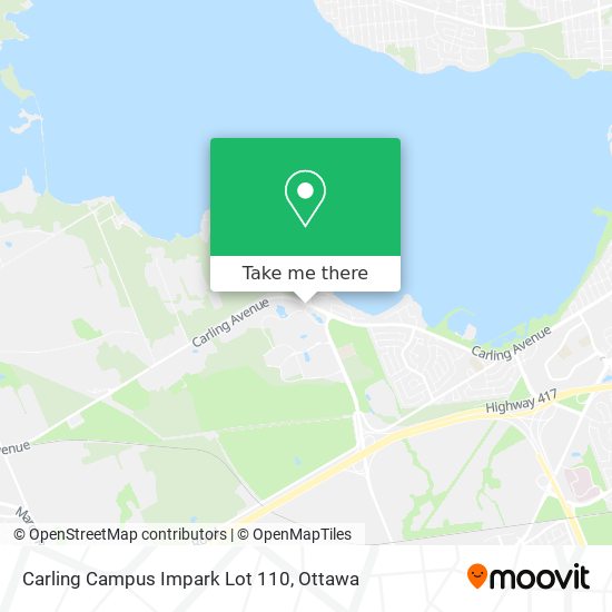 Carling Campus Impark Lot 110 map