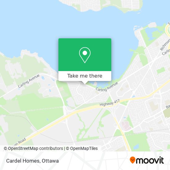 Cardel Homes map