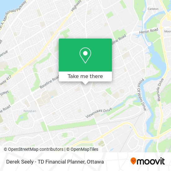 Derek Seely - TD Financial Planner map