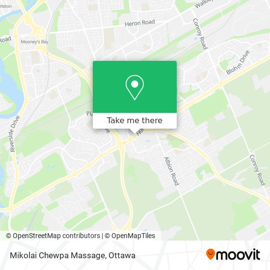 Mikolai Chewpa Massage map