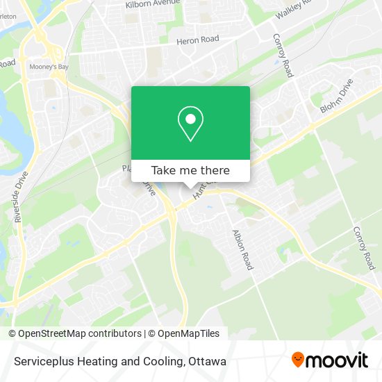 Serviceplus Heating and Cooling map