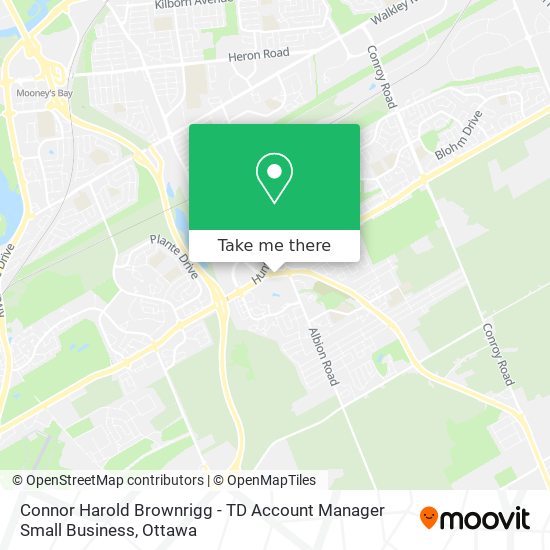 Connor Harold Brownrigg - TD Account Manager Small Business map