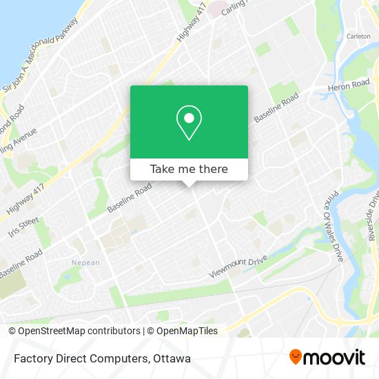 Factory Direct Computers map