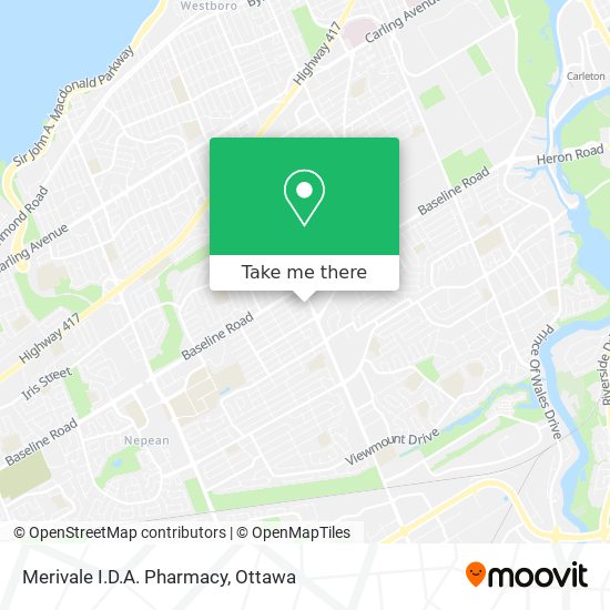 Merivale I.D.A. Pharmacy map