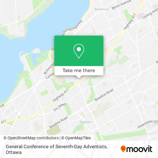 General Conference of Seventh-Day Adventists map