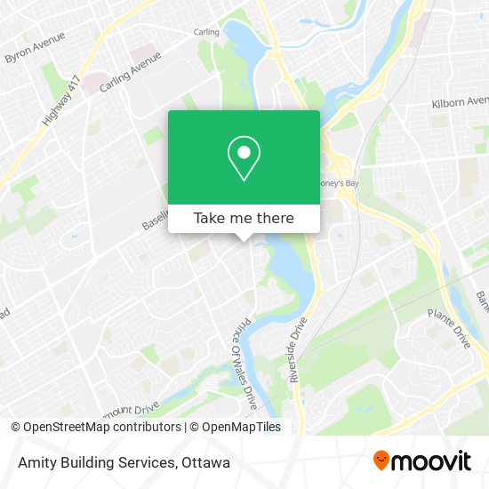 Amity Building Services map