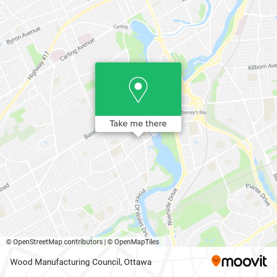 Wood Manufacturing Council map