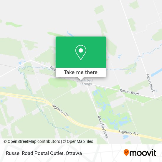 Russel Road Postal Outlet map