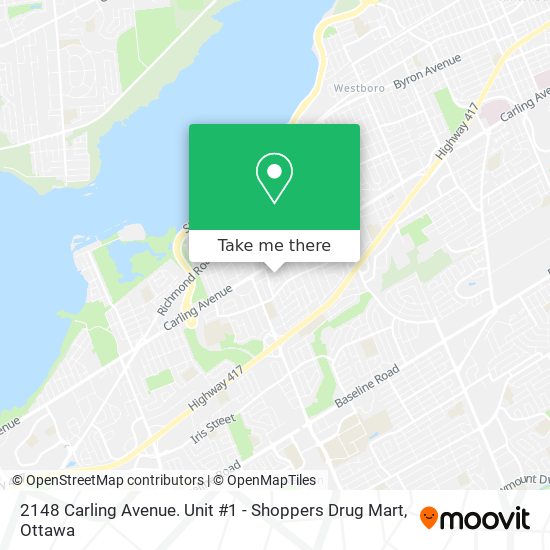 2148 Carling Avenue. Unit #1 - Shoppers Drug Mart plan