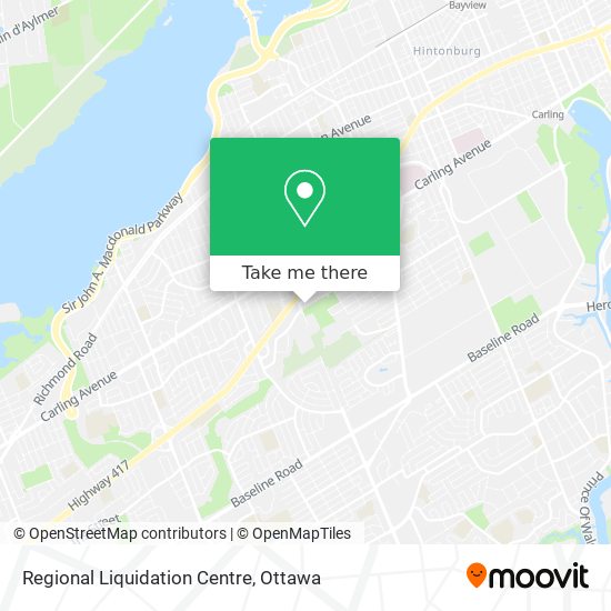 Regional Liquidation Centre map