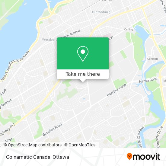 Coinamatic Canada map