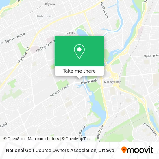National Golf Course Owners Association map