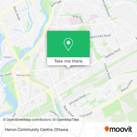 Heron Community Centre map