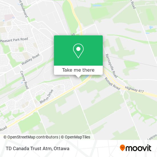 TD Canada Trust Atm map