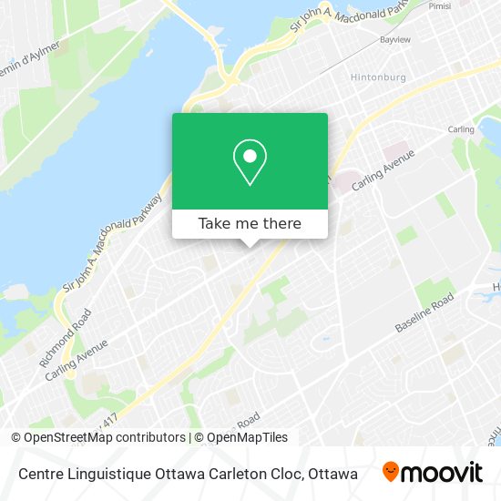 Centre Linguistique Ottawa Carleton Cloc map