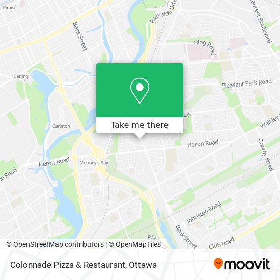 Colonnade Pizza & Restaurant plan