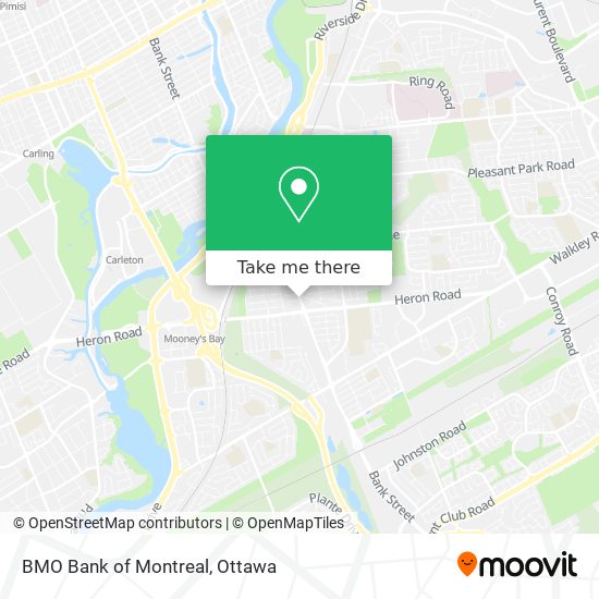 BMO Bank of Montreal map