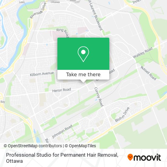 Professional Studio for Permanent Hair Removal map