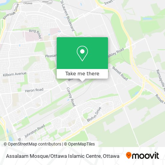 Assalaam Mosque / Ottawa Islamic Centre map