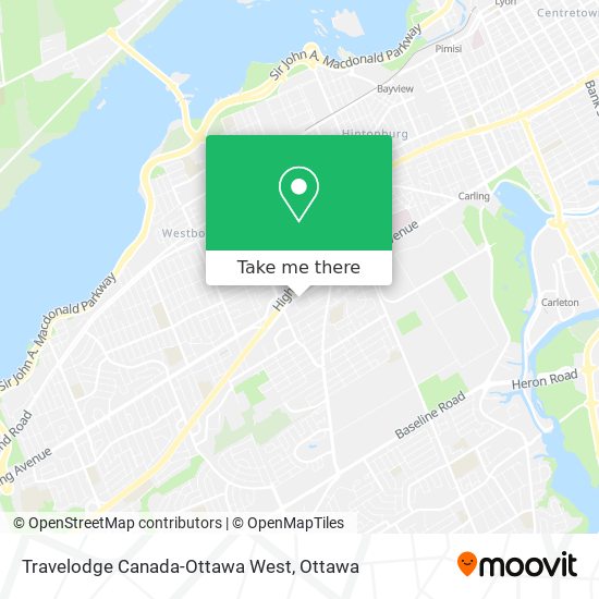 Travelodge Canada-Ottawa West plan