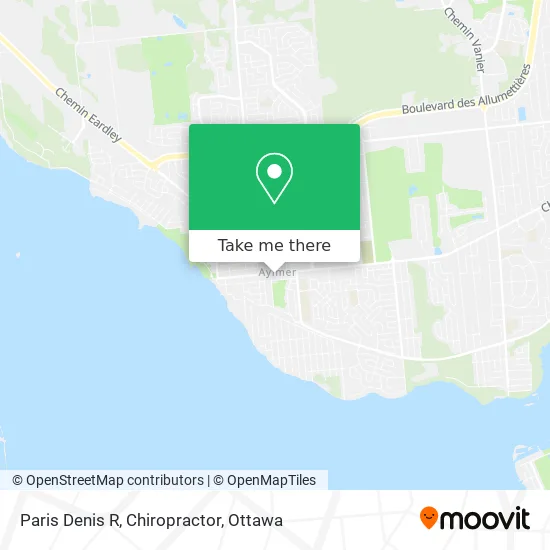 Paris Denis R, Chiropractor map