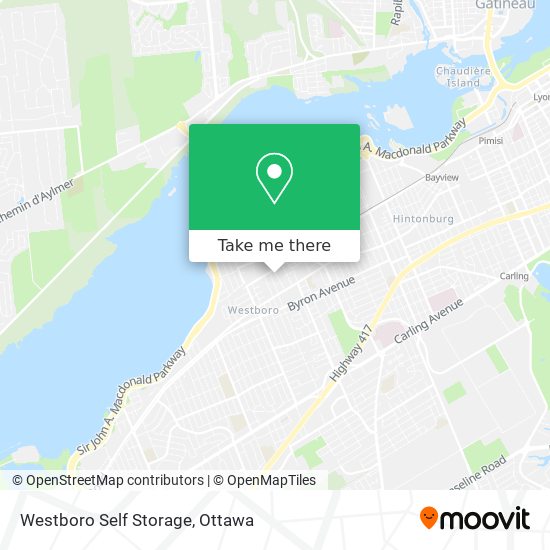 Westboro Self Storage map