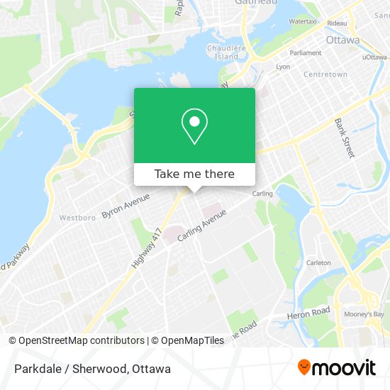 Parkdale / Sherwood map