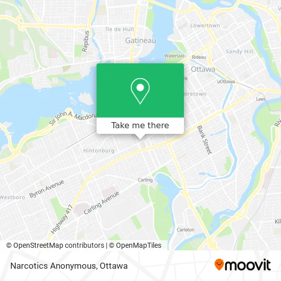 Narcotics Anonymous map