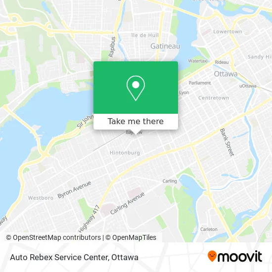 Auto Rebex Service Center map