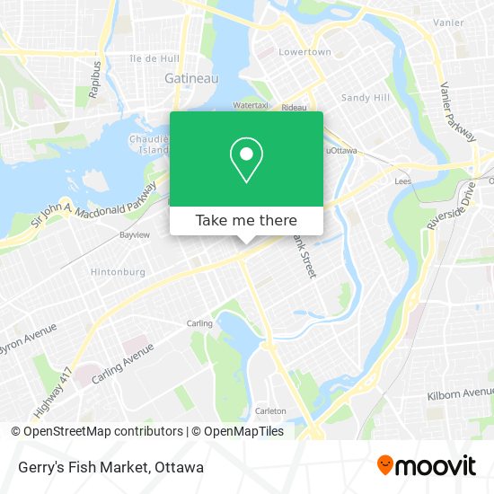 Gerry's Fish Market map