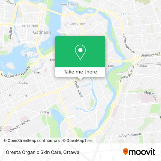 Oresta Organic Skin Care map