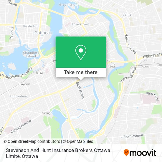 Stevenson And Hunt Insurance Brokers Ottawa Limite map