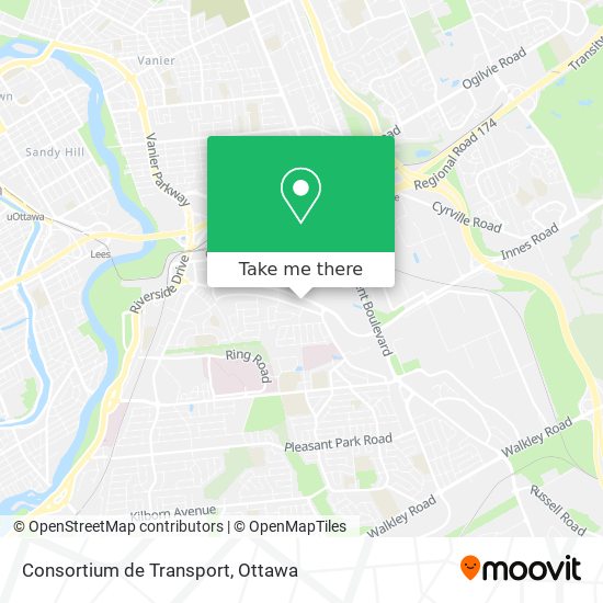 Consortium de Transport map