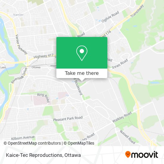 Kaice-Tec Reproductions map