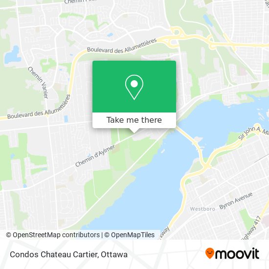 Condos Chateau Cartier map