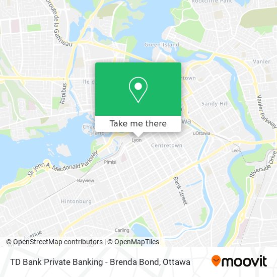 TD Bank Private Banking - Brenda Bond map