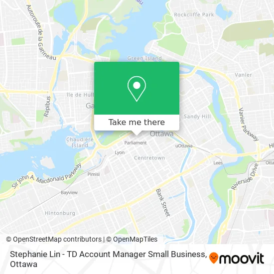 Stephanie Lin - TD Account Manager Small Business map