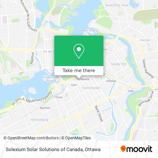 Solexium Solar Solutions of Canada map
