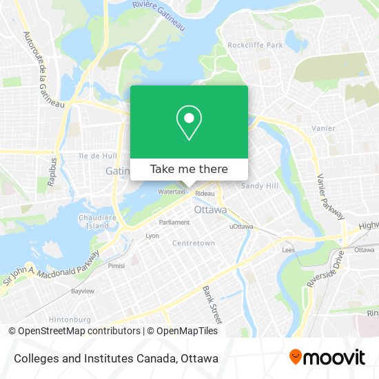 Colleges and Institutes Canada map