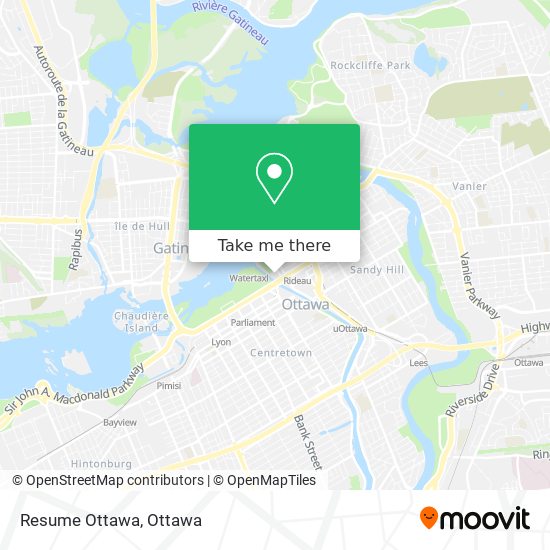 Resume Ottawa map