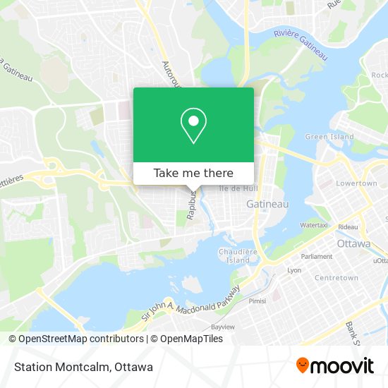 Station Montcalm map