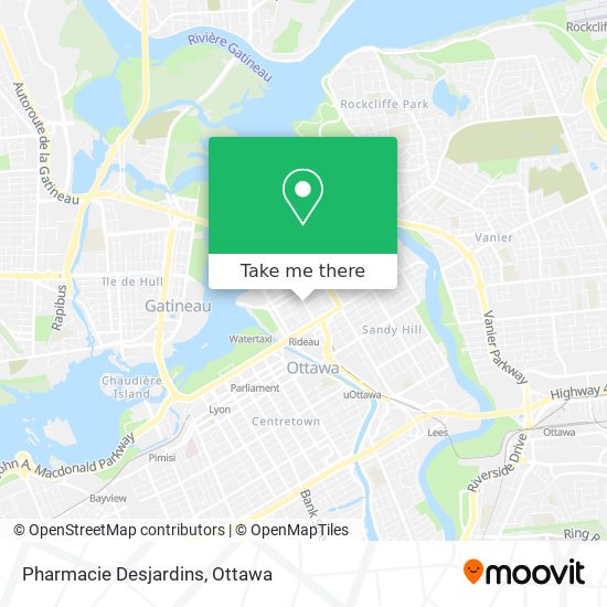Pharmacie Desjardins map