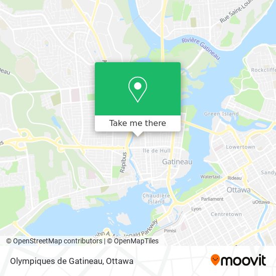 Olympiques de Gatineau map